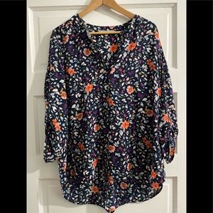 Daniel Rainn Koda Split neck blouse